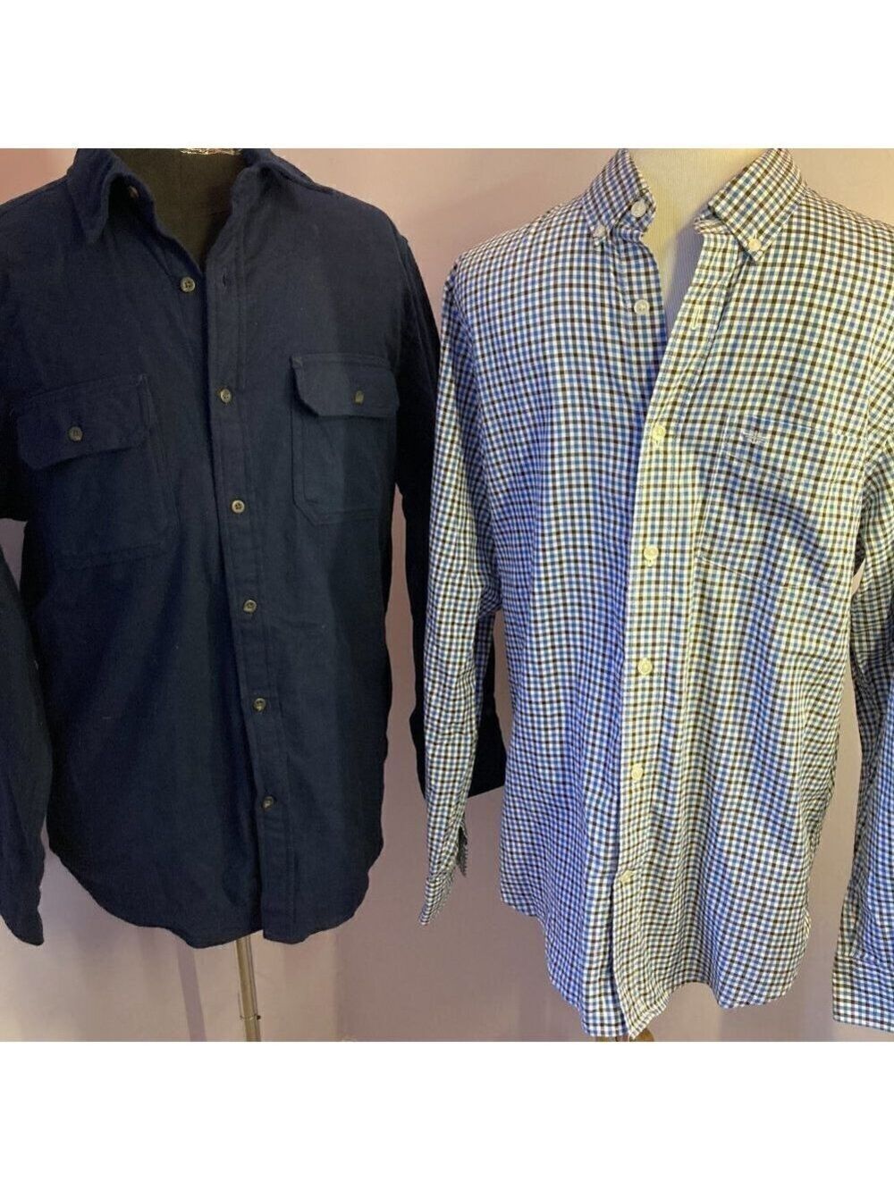 Docker's & St. John's Bay Shirts, EUC, Classic Fit, Size M, Set of 2